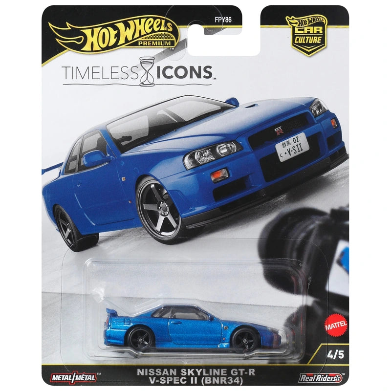 Hot Wheels Premium Car Culture: Timeless Icons - Nissan Skyline GT-R (BNR34)