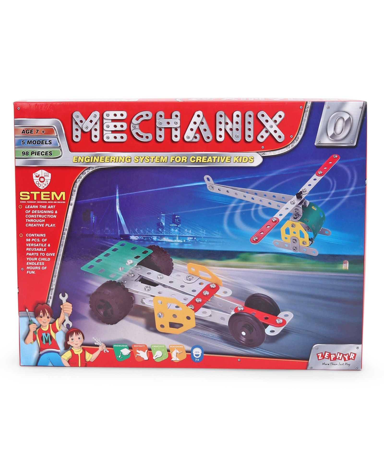 Zephyr Mechanix 0 Engineering System Multicolor - 98 pieces