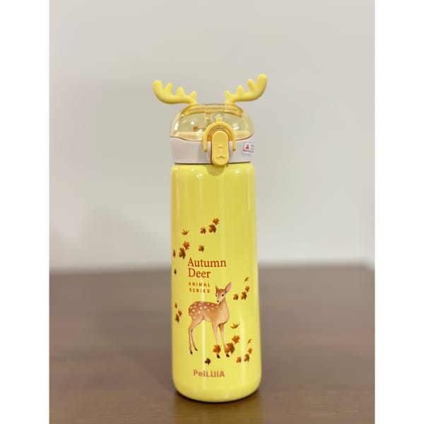 Dear Deer Stainless Steel Vacuum Bottle Hot & Cold Thermos Flask Bottle - 440 ML