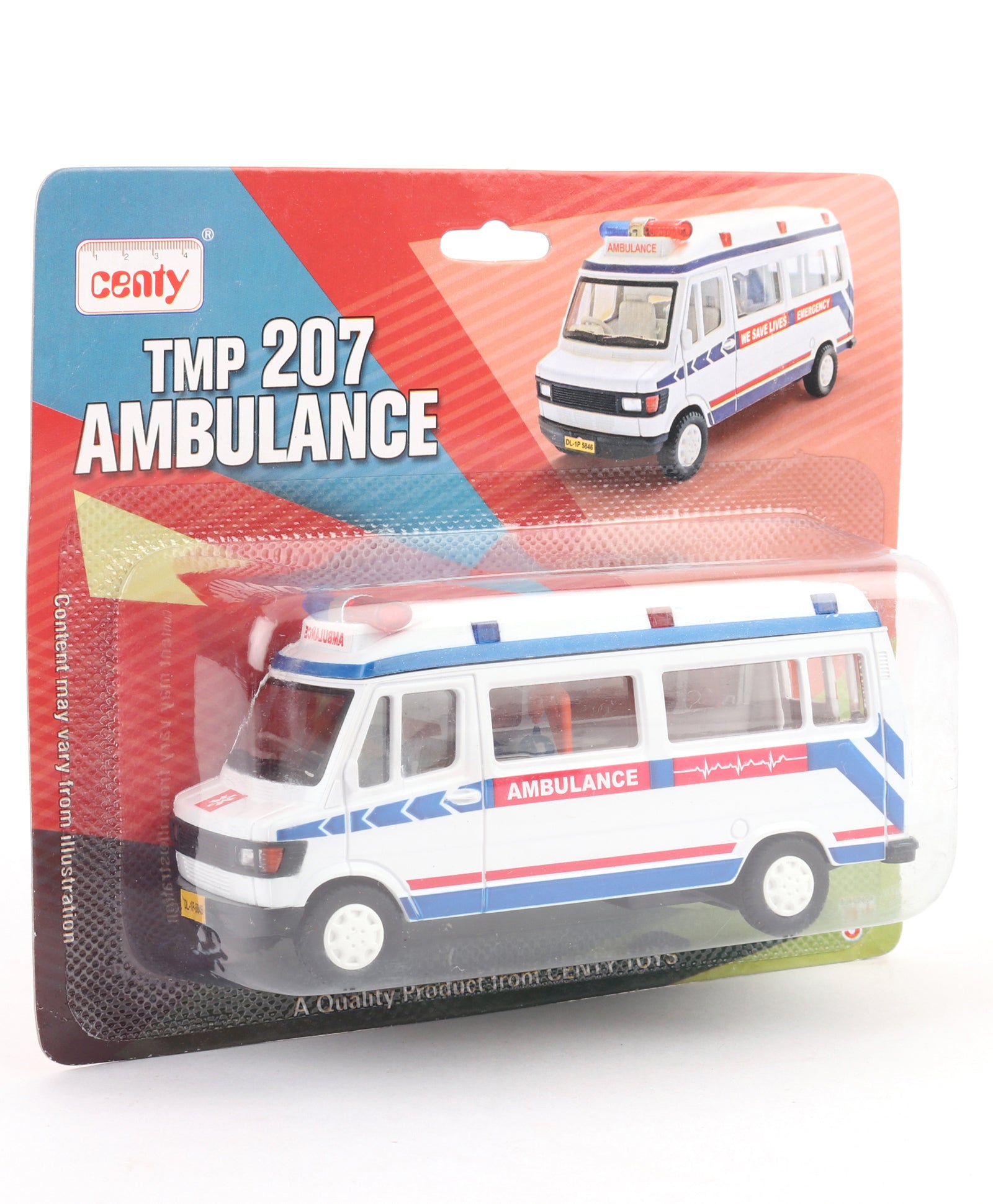 Centy Pull Back TMP 207 Ambulance - White