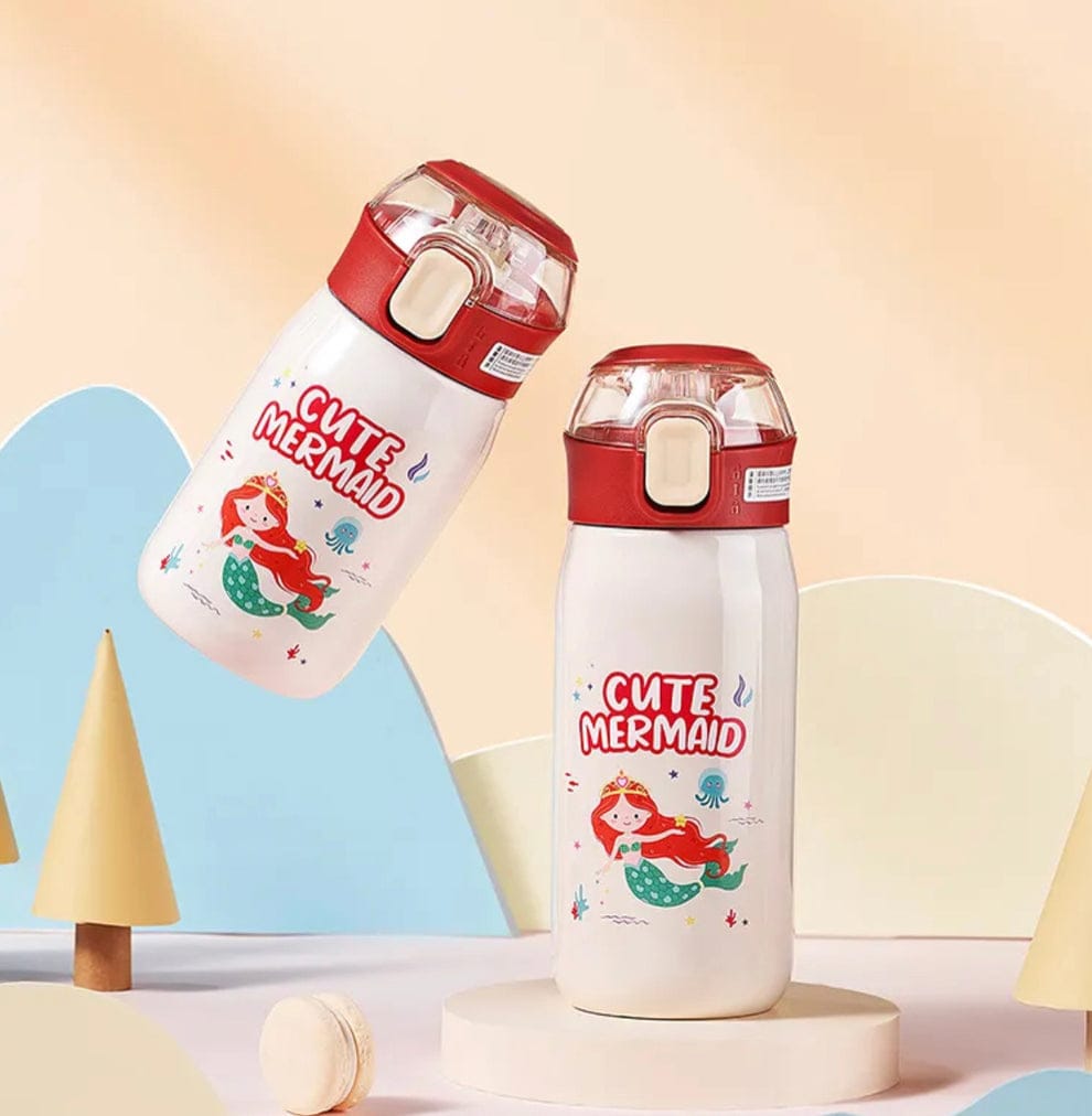 Insulated Stainless Steel Water Bottle for Kids | Double Walled Vacuum Insulated SS-304 Water Bottle | Cartoon Design Hot and Cold Water Bottle – 500ml