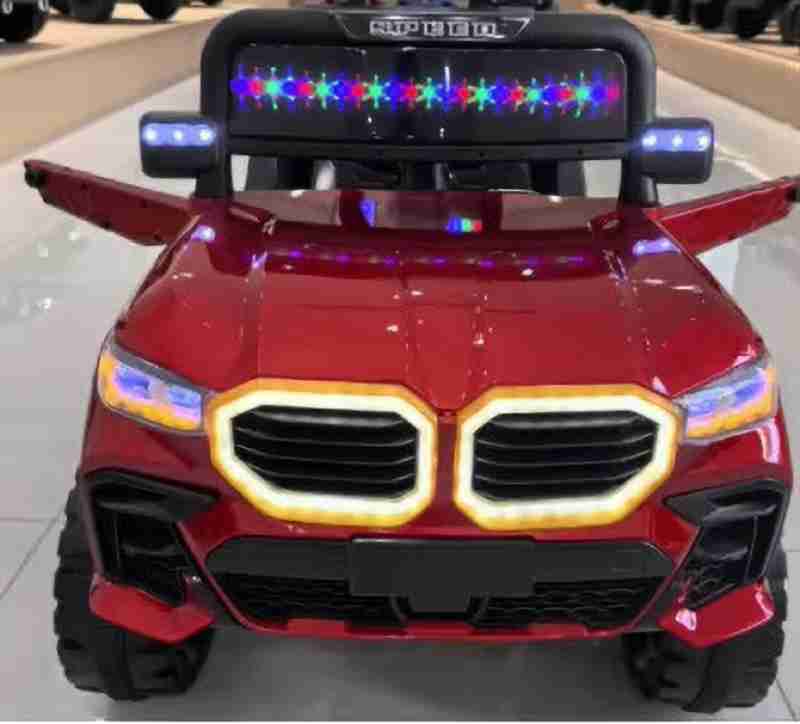 Kids 12V Electric Ride On Jeep for Kids with Remote Control, Music | Battery Operated Ride-On | Red | Suitable for 3 Years+