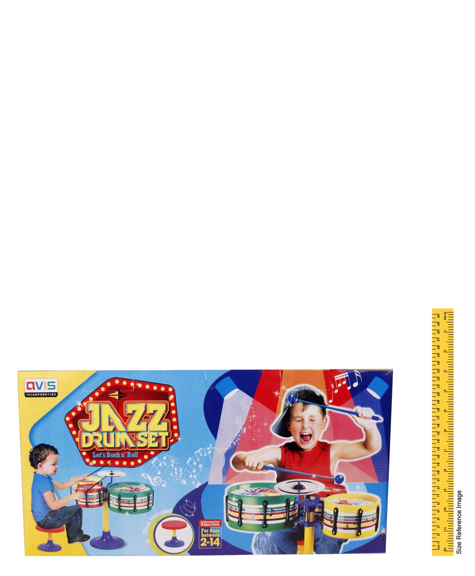 Ratnas Jazz Drum Set - Multicolor