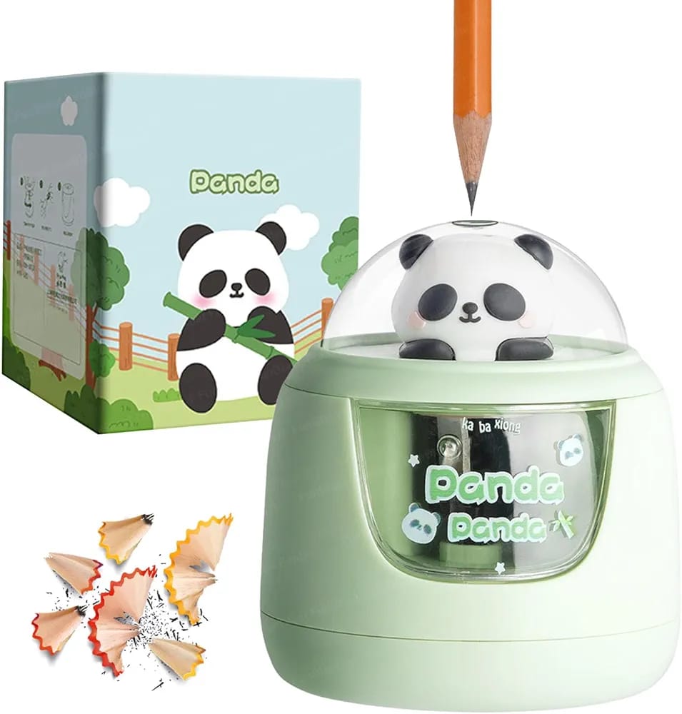 Cute Panda Battery-Operated Sharpener for Kids