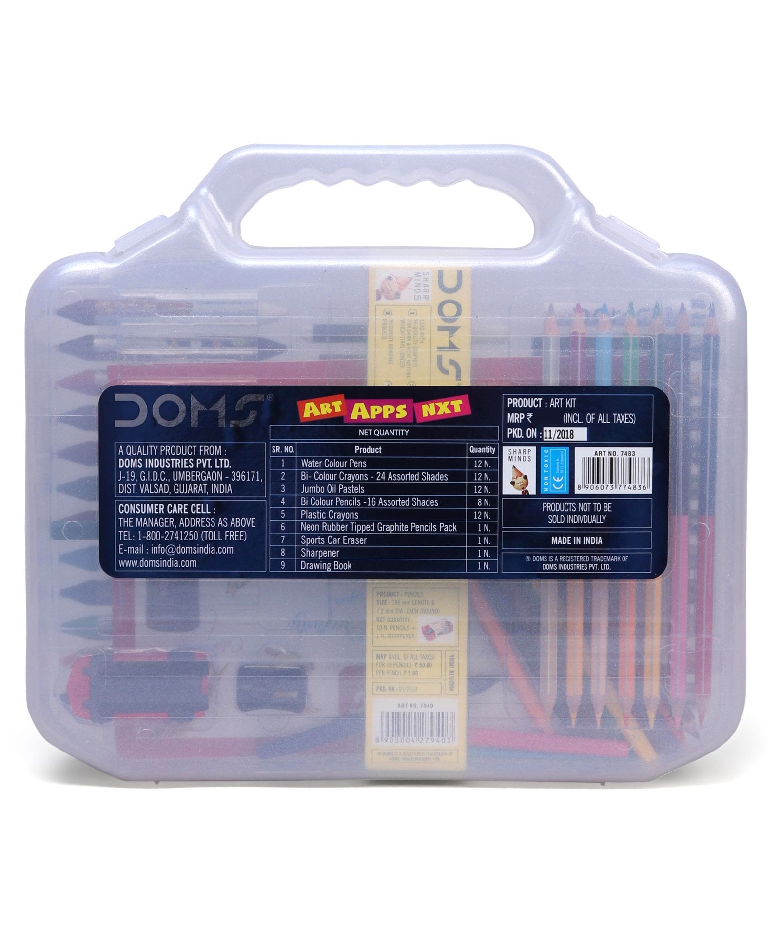 Doms Art Apps Nxt Colouring Kit Multicolor - 59 Pieces