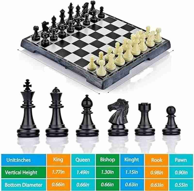 Magnetic Folding Chess Set, Educational Game Board Kids Chess Board Travel Toys Board Game Accessories