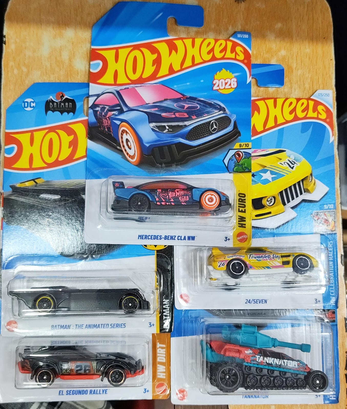 Hot Wheels Mainline - L Case (2025) - Combo Pack of 5 Cars - Long Card