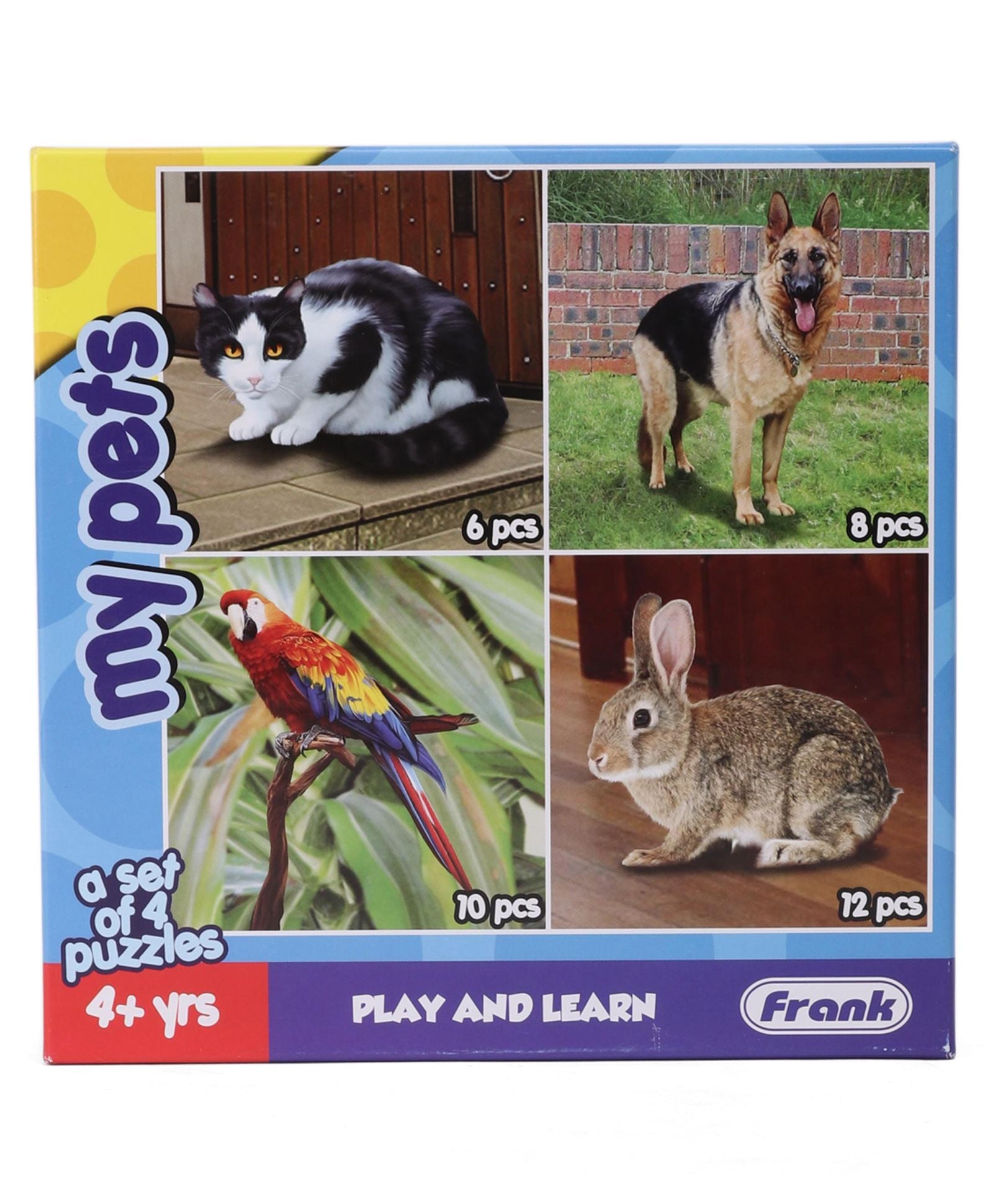 Frank My Pets Jigsaw Puzzle Multicolor Set of 4 - 36 Pieces