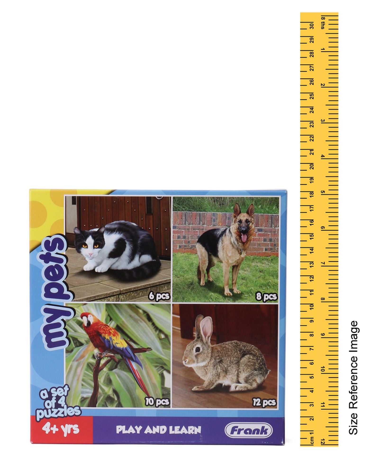 Frank My Pets Jigsaw Puzzle Multicolor Set of 4 - 36 Pieces