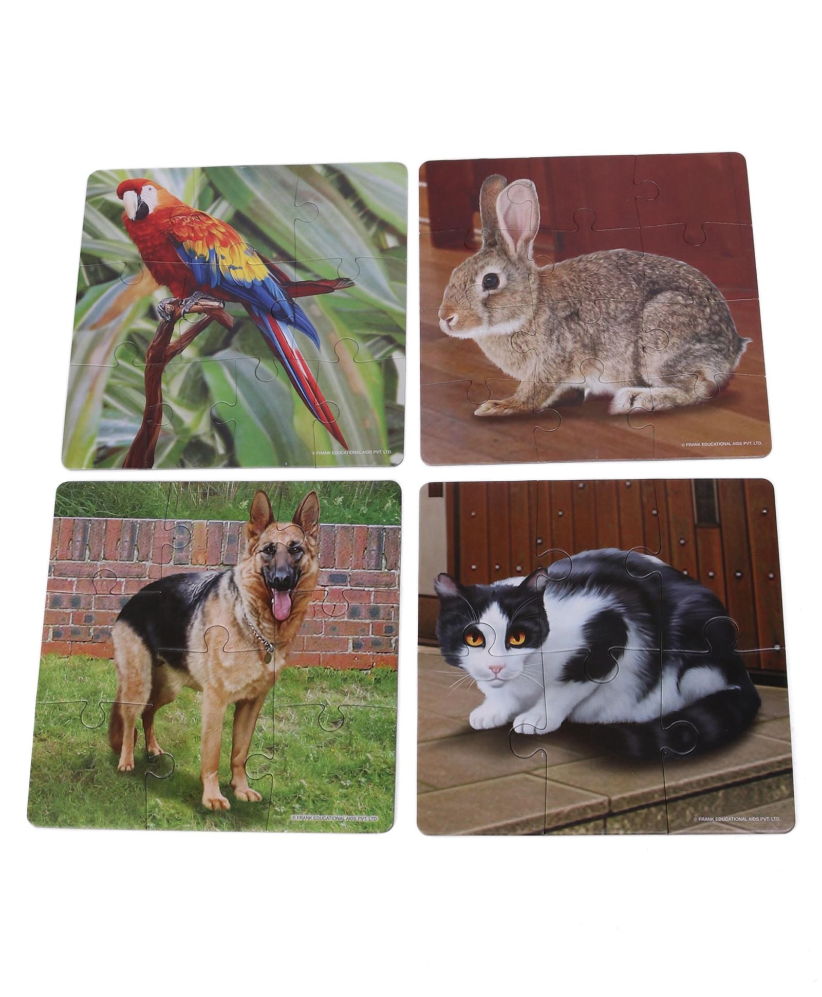 Frank My Pets Jigsaw Puzzle Multicolor Set of 4 - 36 Pieces