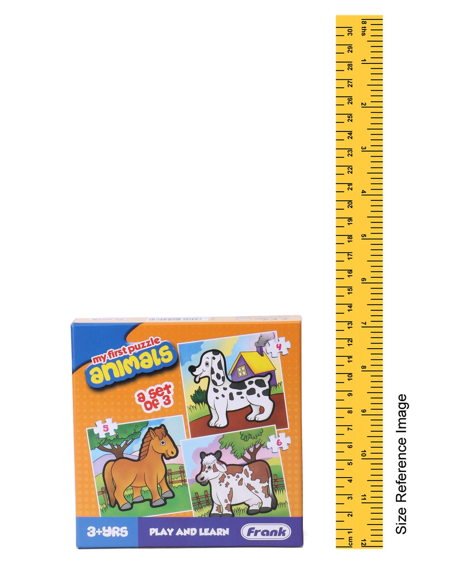 Frank My First Puzzle Play And Learn Animals Jigsaw Puzzle Set of 3 - 15 Pieces