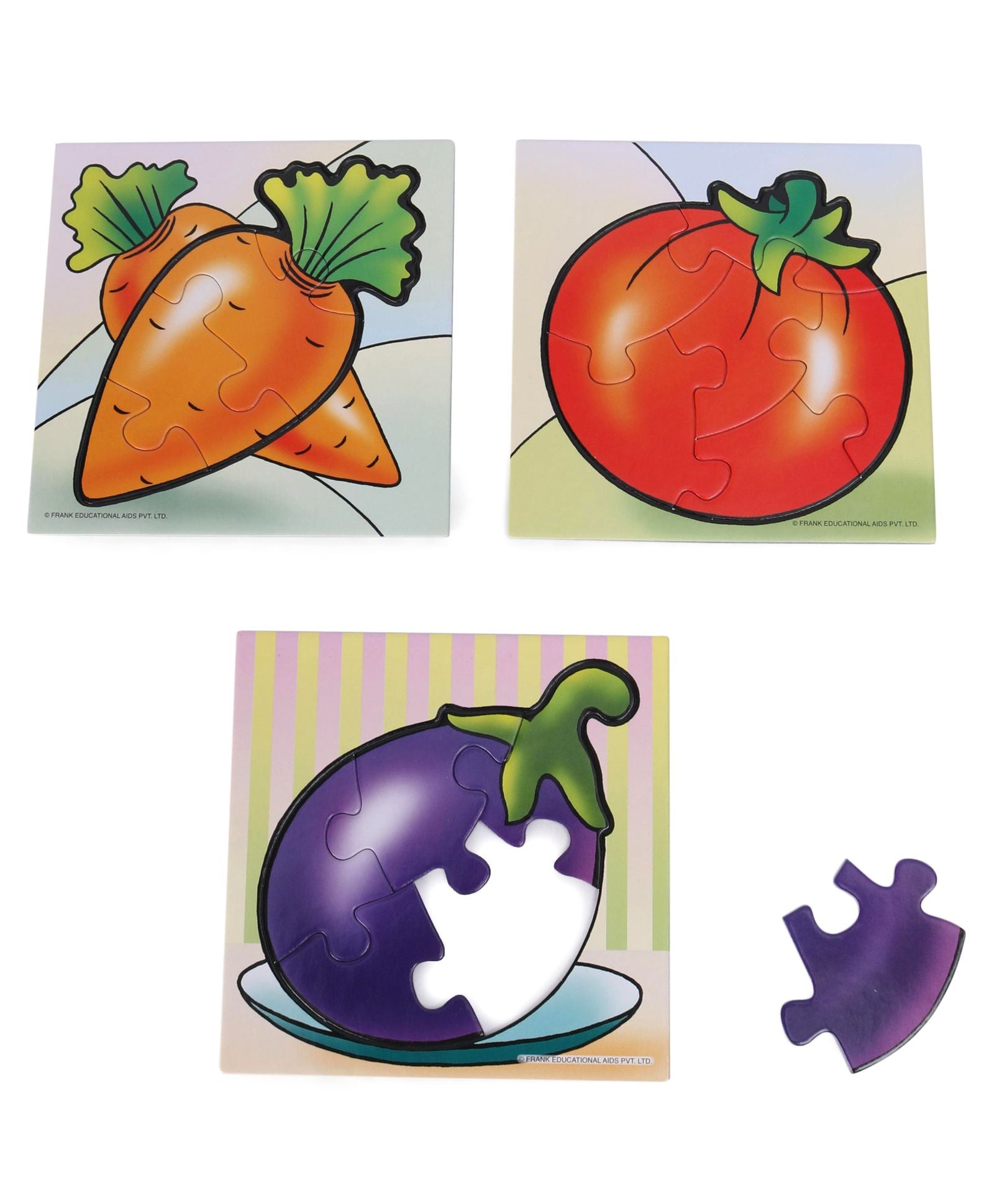Frank Vegetables Set of 3 Multicolour - 15 Pieces