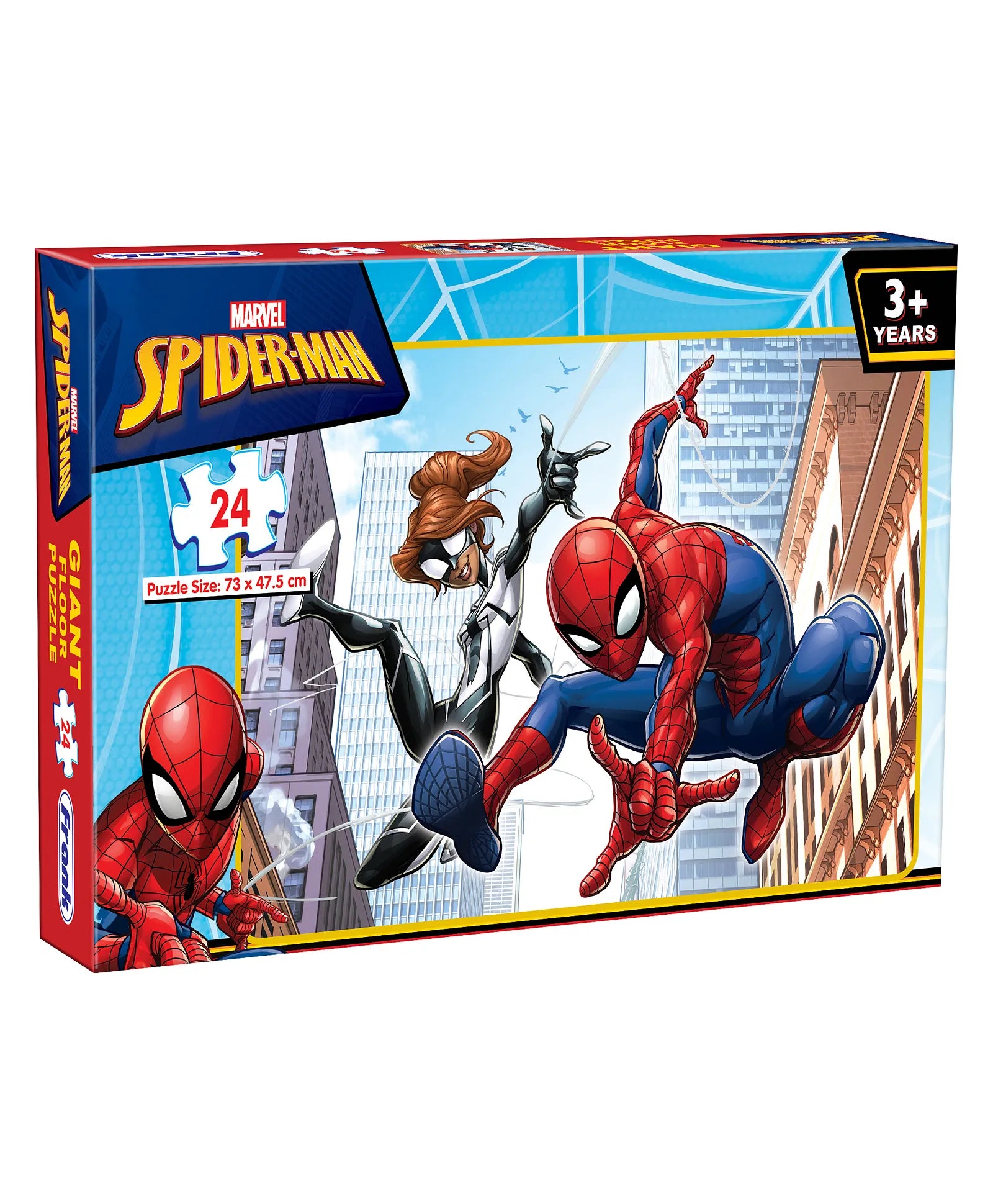 Frank Marvel Spider Man Giant Floor Jigsaw Puzzle Multicolor (24 Pieces) for kids above 4+