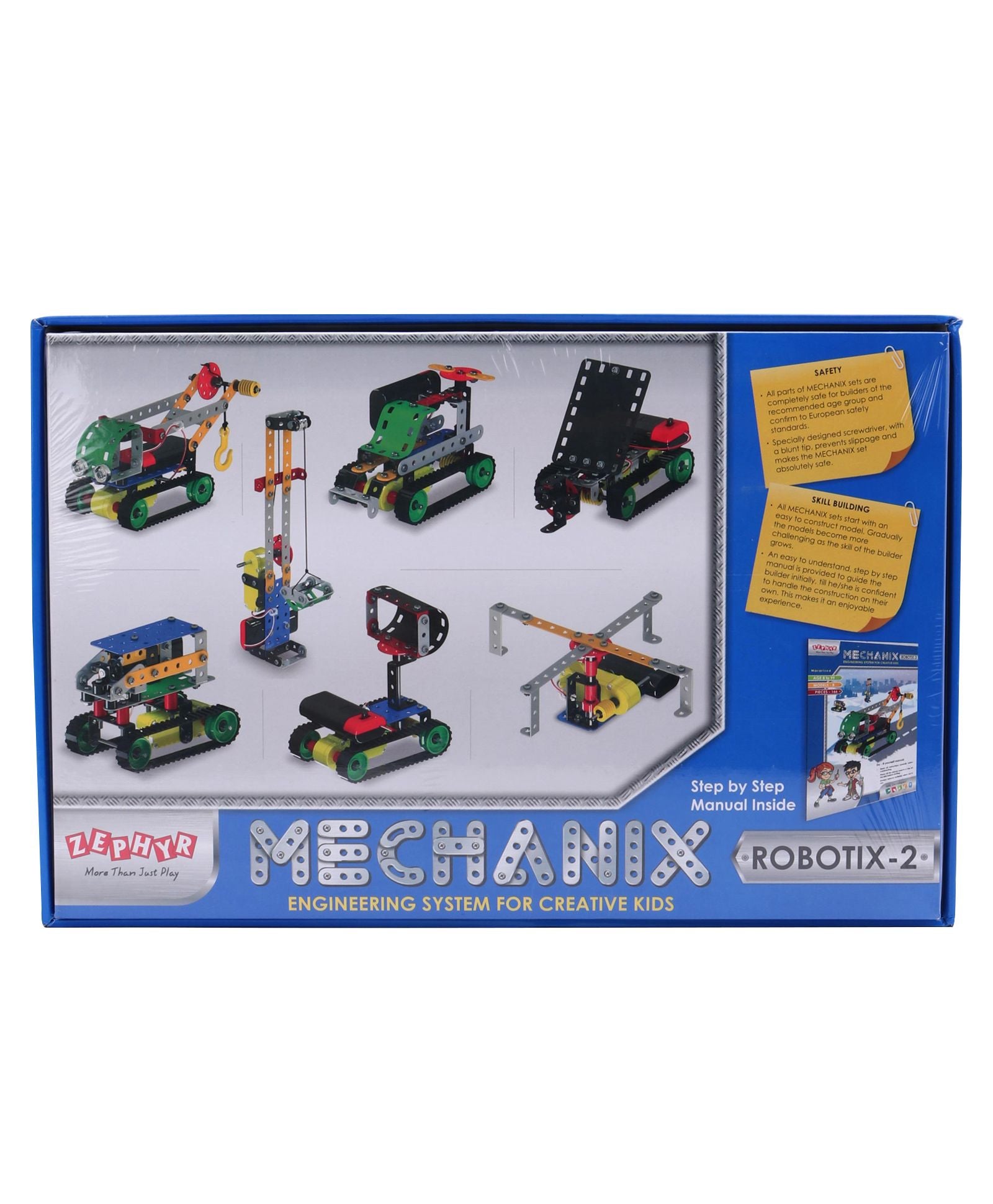 Zephyr Mechanix Robotix 2 Multi Model Construction Set Multicolor - 166 Pieces