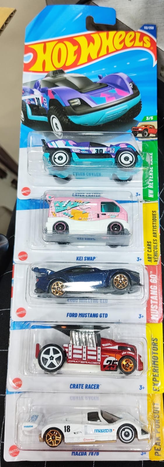 Hot Wheels Mainline - Combo Pack of 5 Cars - P Case & N Case Combo - Long Card (0)