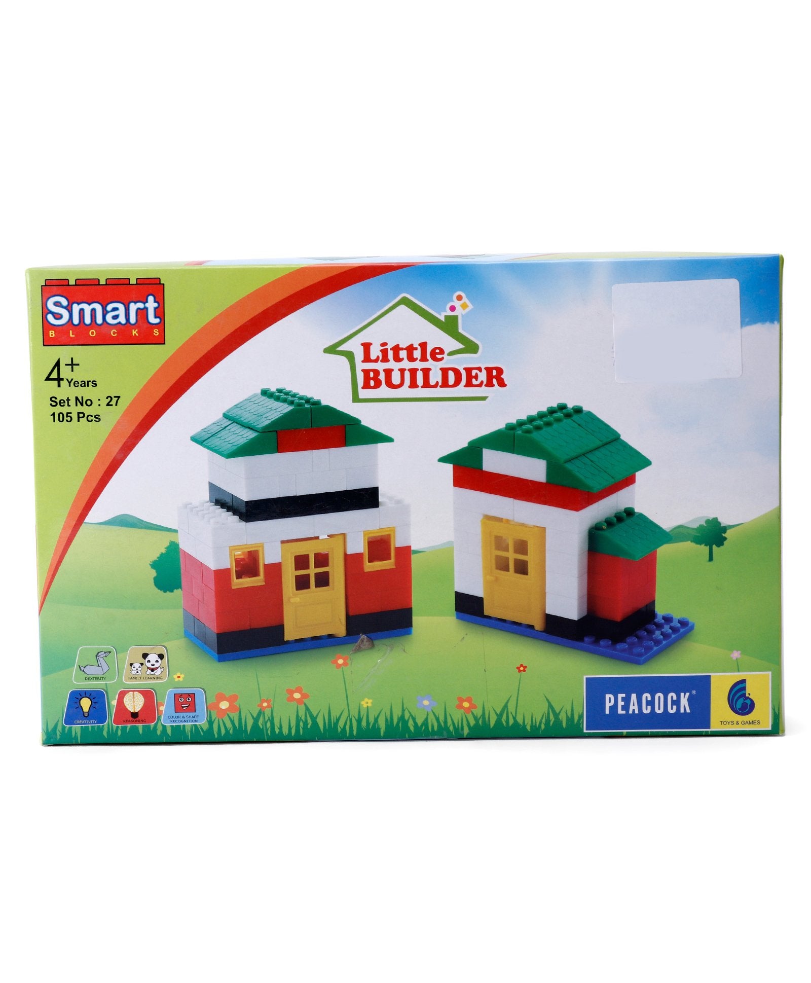 Peacock Little Builder Smart Blocks Multi Color