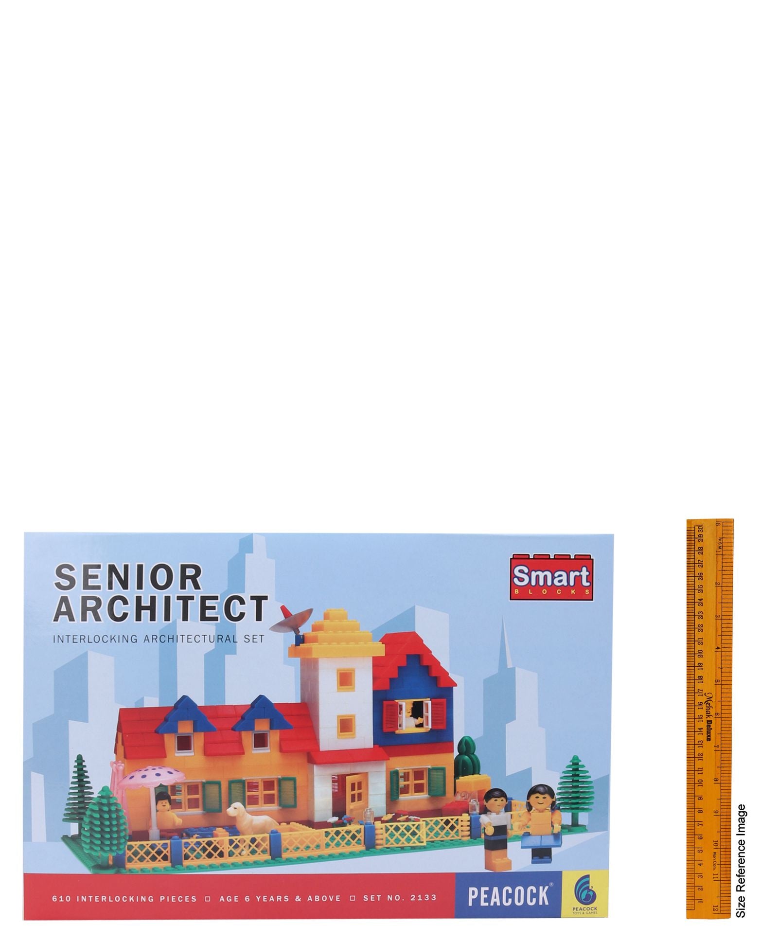 Peacock Smart Blocks Senior Architect - 610 Pieces