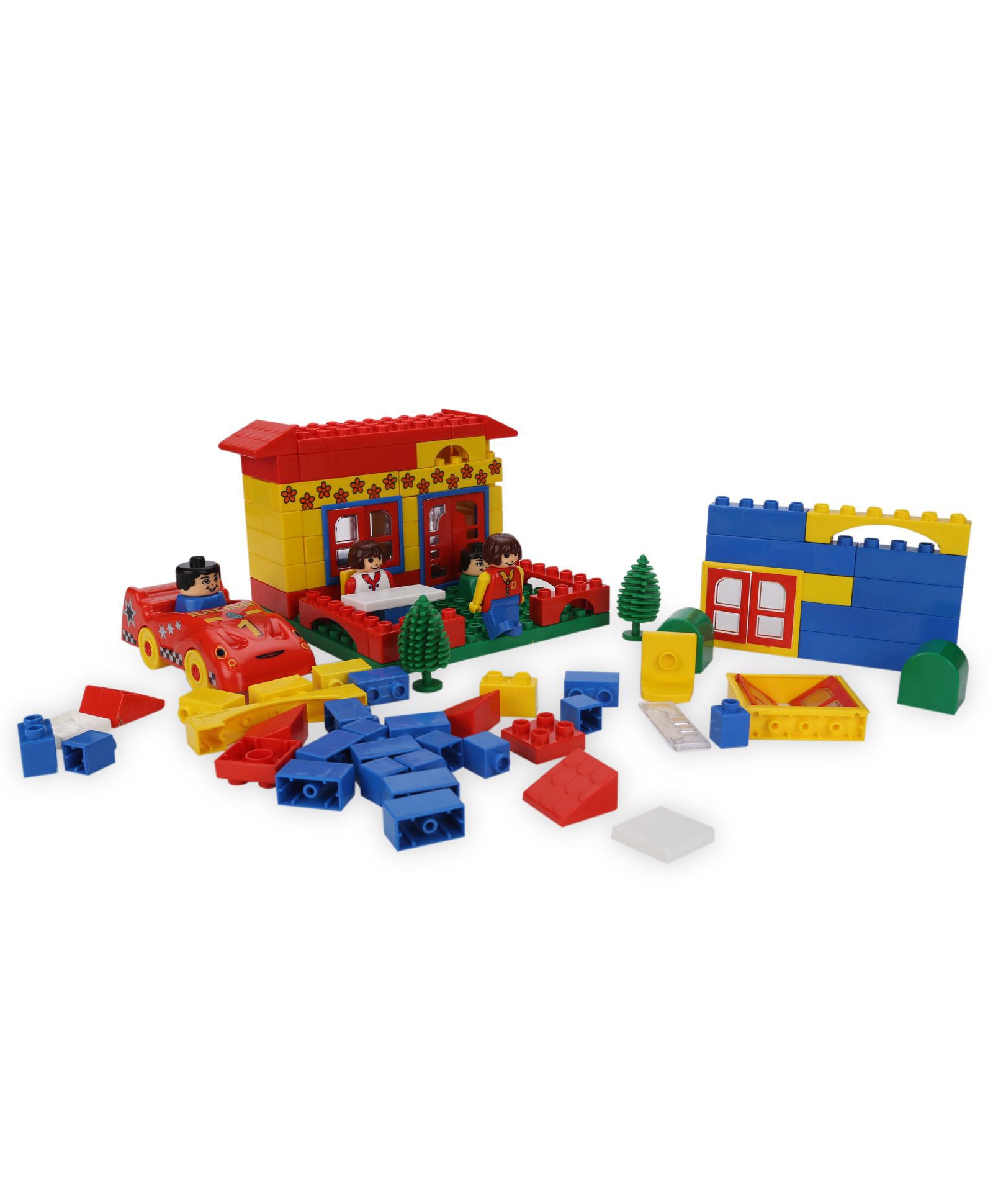 Peacock Kinder Blocks Garden House Multi Color Kidsinfy.in