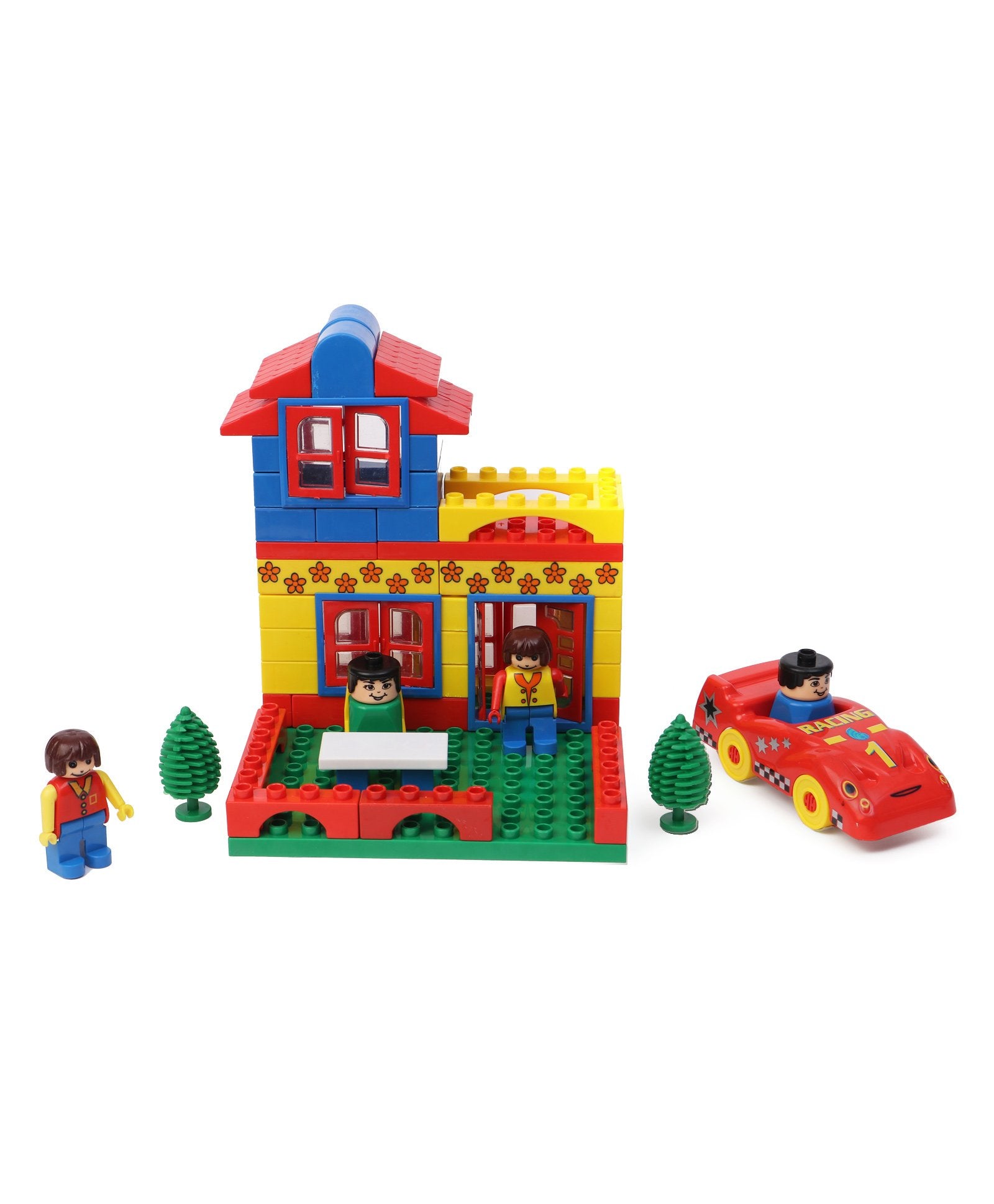 Peacock Kinder Blocks Garden House Multi Color Kidsinfy.in