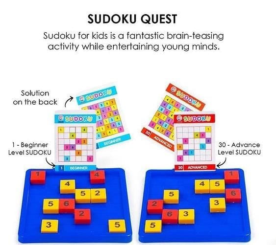 Ratnas Sudoku Quest Puzzle Game - Multicolor