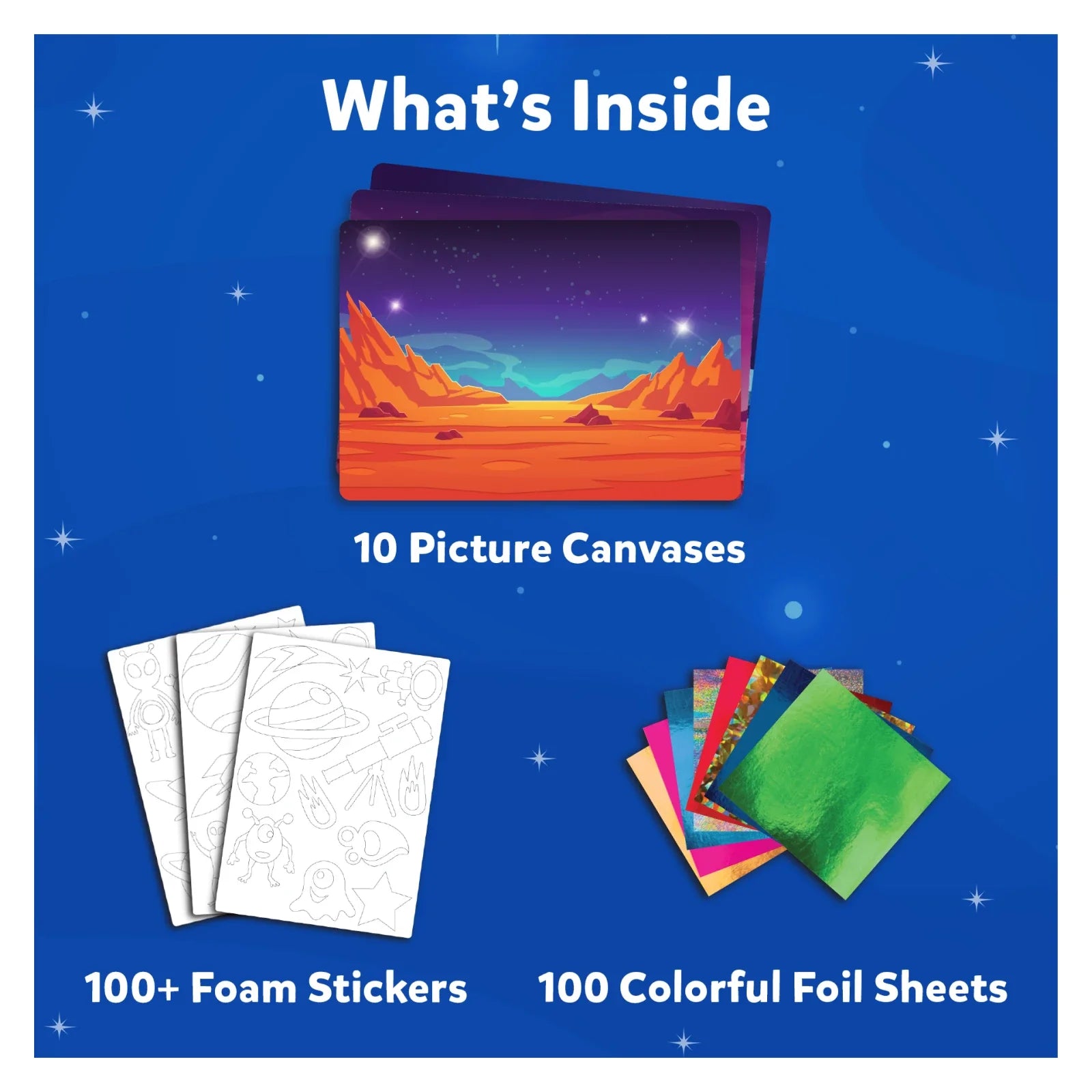 Foil Fun - Up in space | No Mess Art Kit - Multicolor