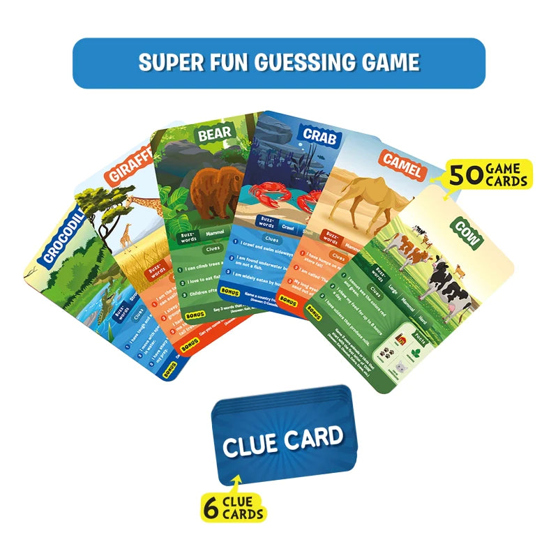 Guess in 10: Animal Kingdom | Trivia card game (ages 6+)