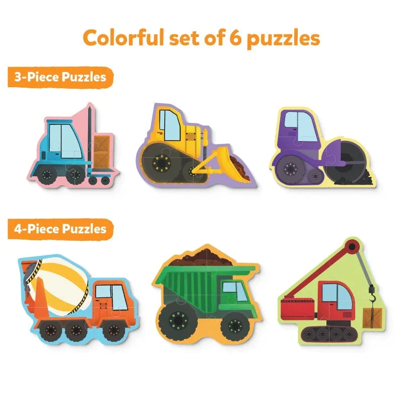 My First Puzzle Set: At The Construction Site - Multicolor