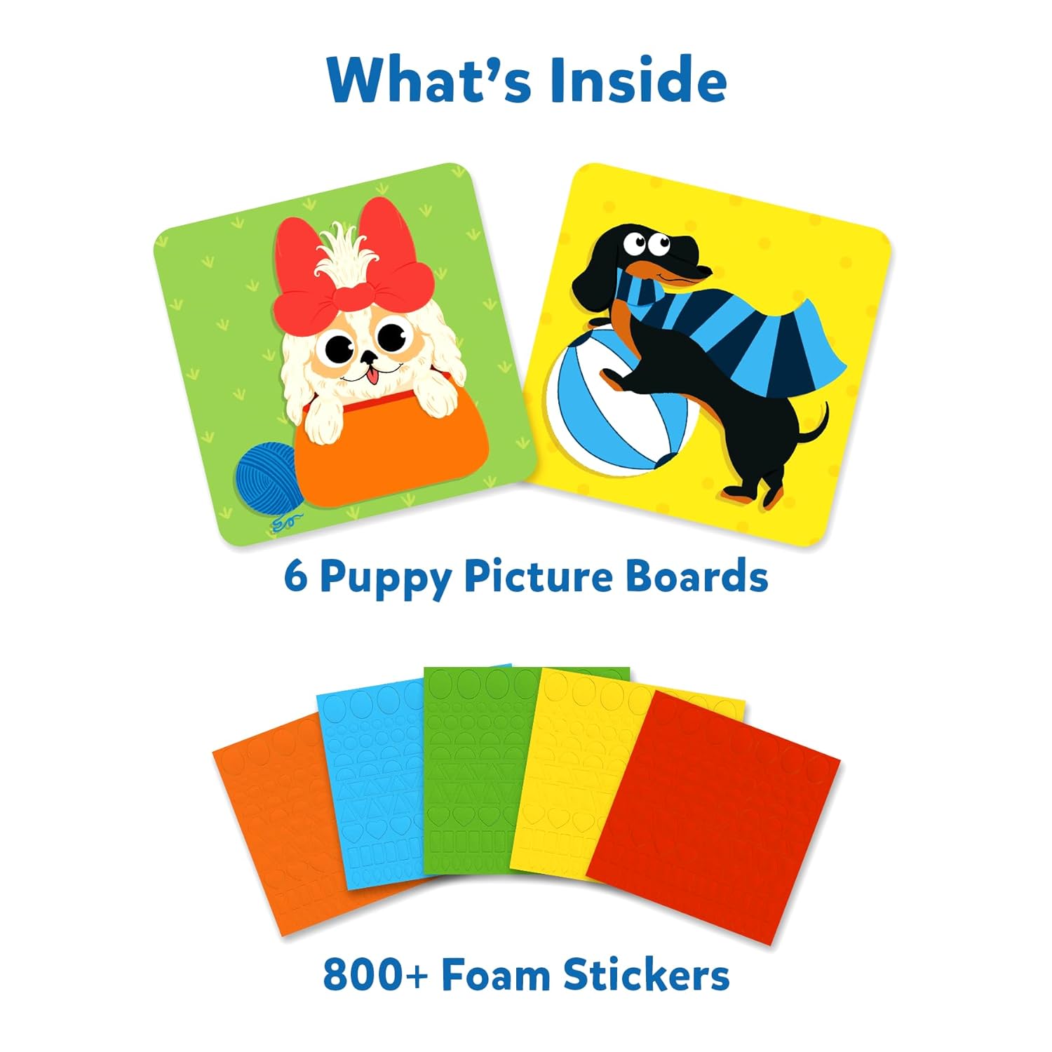 Skillmatics Art Activity - Fun with Foam Puppies, Art & Craft Kits - Multicolor