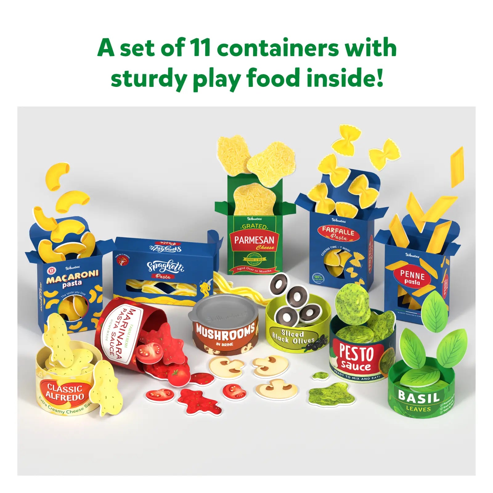 Skillmatics Let's Make Pasta | Play Food for Realistic Pretend Play - Multicolor