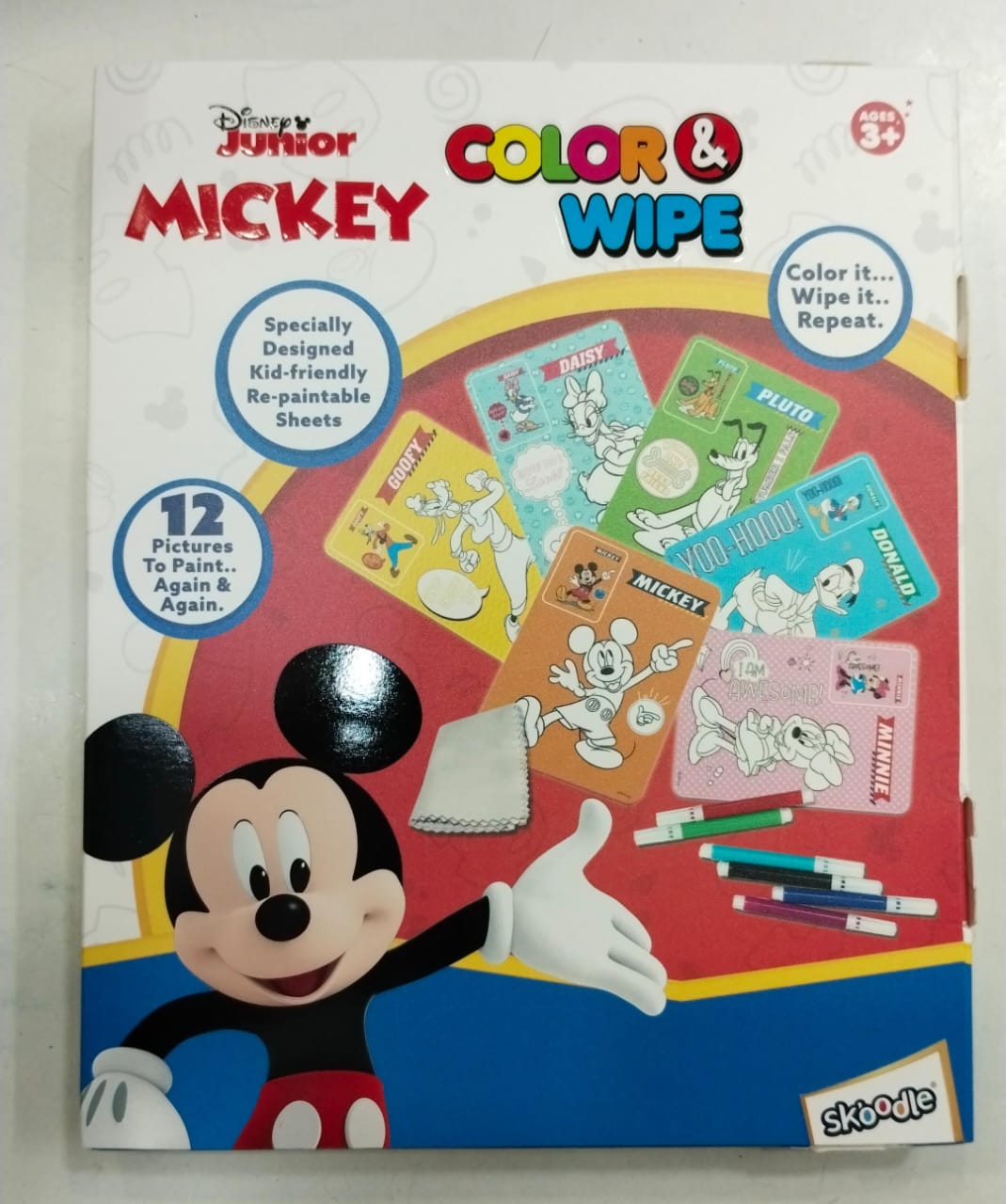 Skoodle Art Color & Wipe kit - Multicolor - Mickey