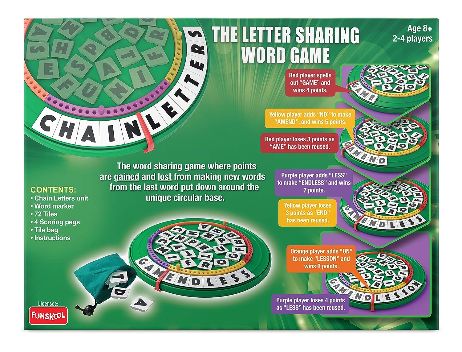 Funskool Games Chain letters, The letter sharing word game for kids