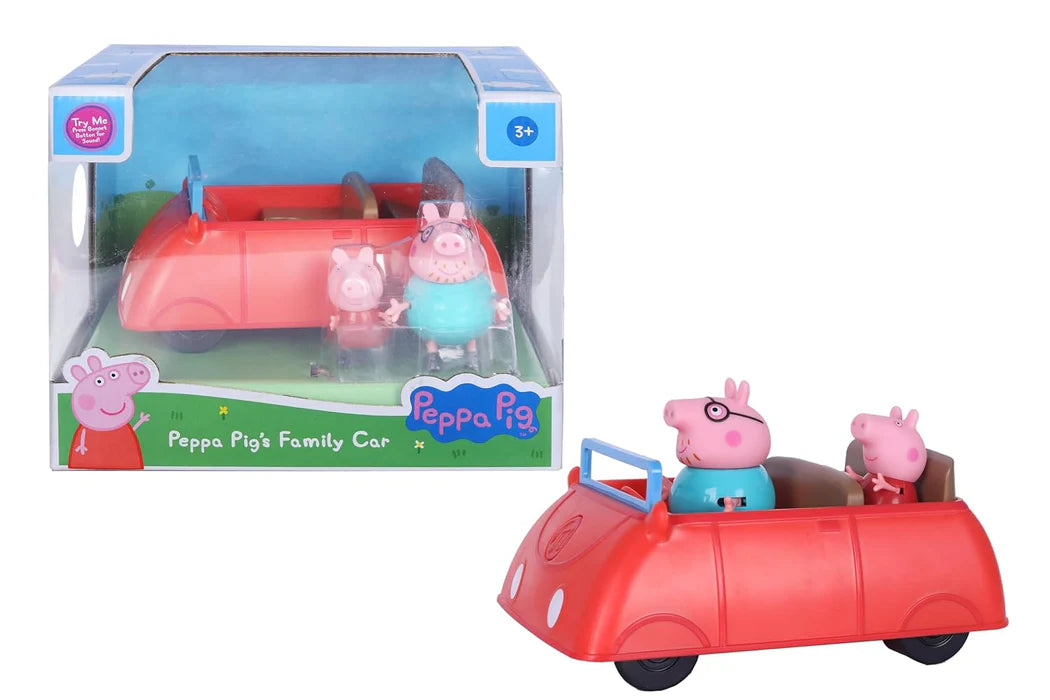 Peppa Pig Family Red Car - Multicolor