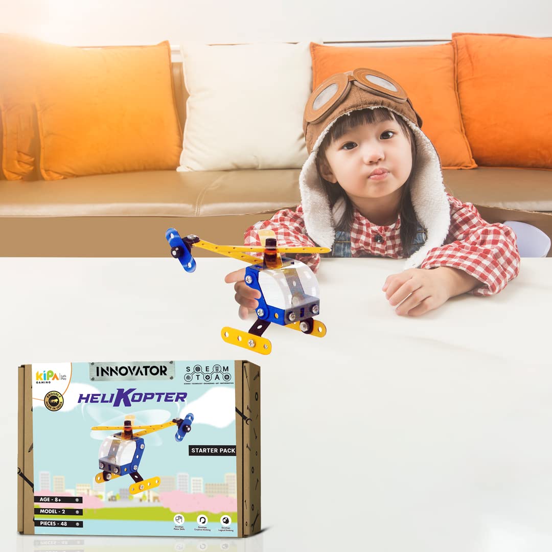Kipa Gaming Innovator Helicopter Toy Model - Multicolor