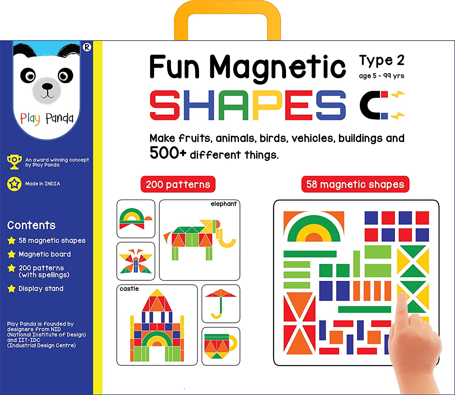 Play Panda Fun Magnetic Shapes (Junior) : Type 2