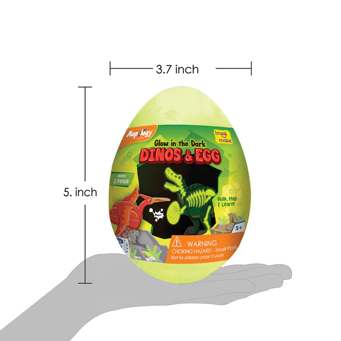 Imagi Make Dino & Egg - Green - Multicolor