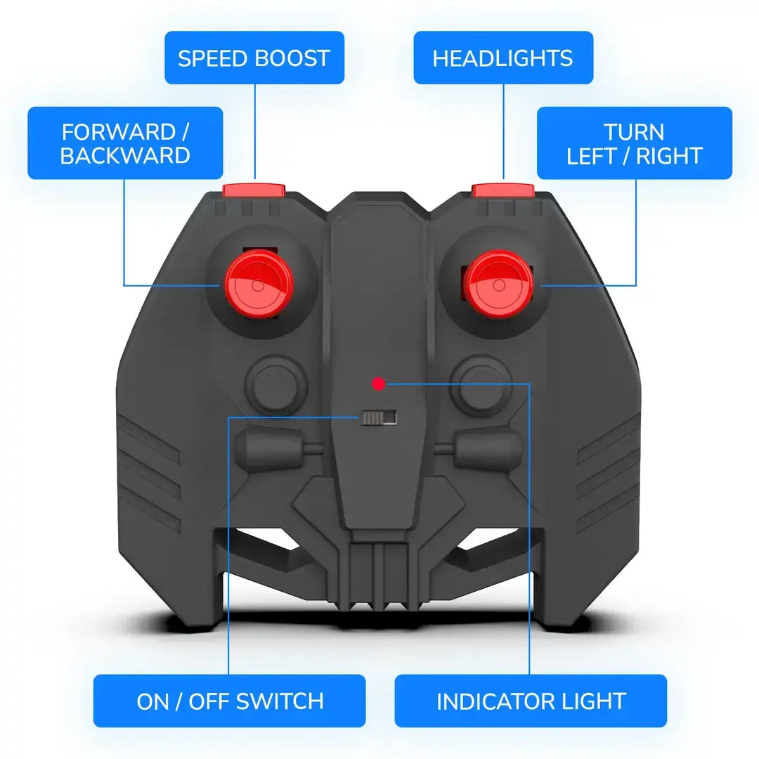 Mirana Tracer | High-Speed Racing RC Car | Rechargeable with Nitro Boost | Remote Control Toy for Kids | Made in India