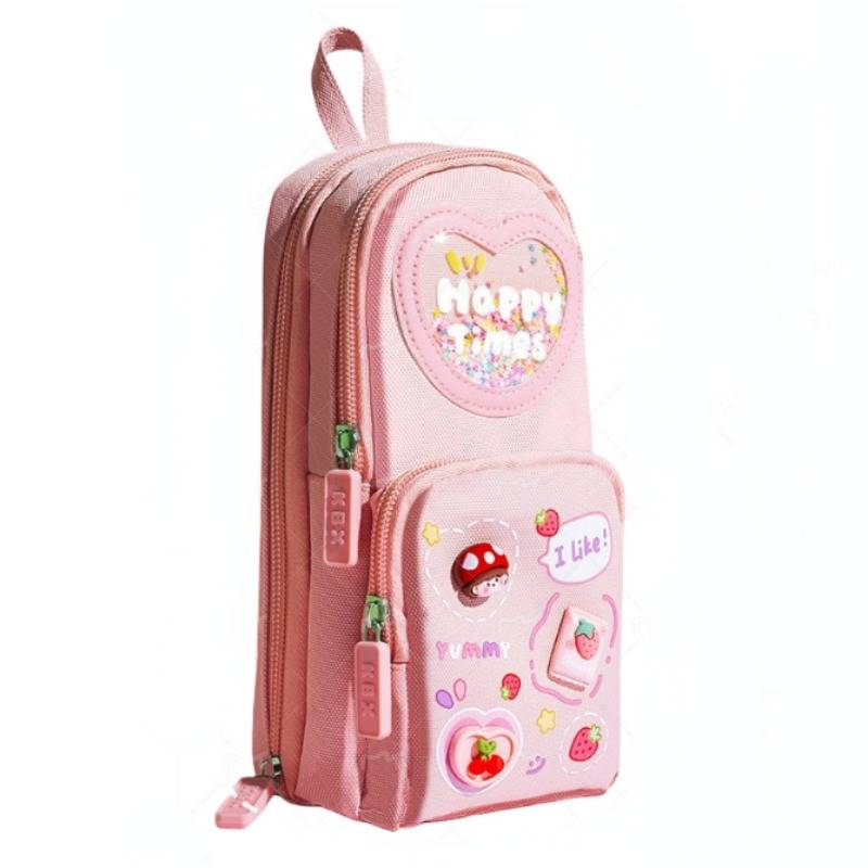 Bag-shaped Pencil Bag Cute Stationery Storage Bag Good Looking Student Pencil Box Multi-functional capacity Stationery Bag - Color & Design May Vary