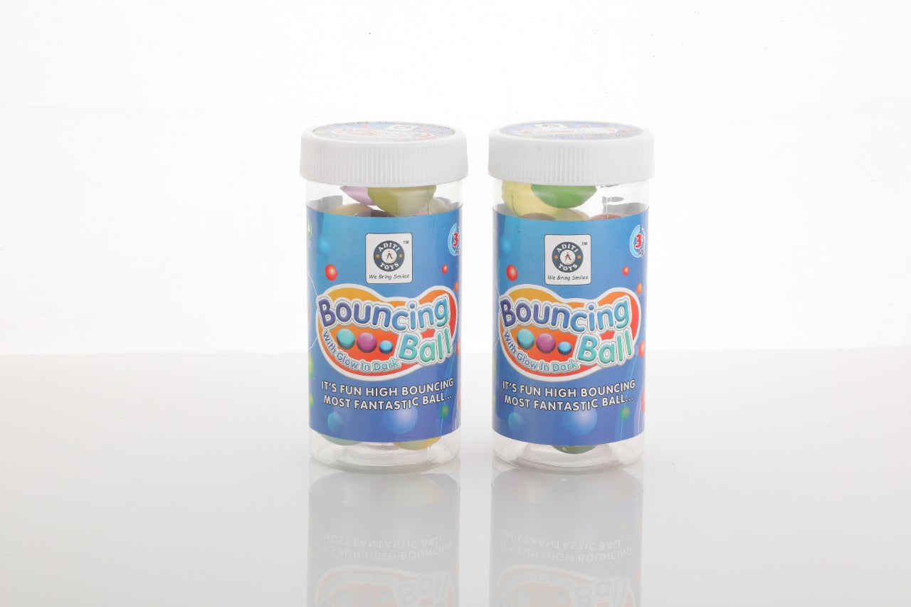 Aditi Toys Glowing Bouncing Ball Jar - Multicolor