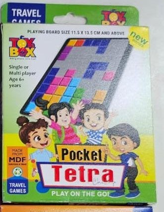 Toysbox Pocket Tetra Game - Multicolor