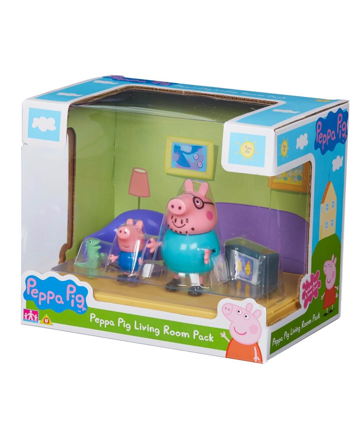 Planet Superheroes Peppa Pig - Scene Pack - Living Room - Multicolor