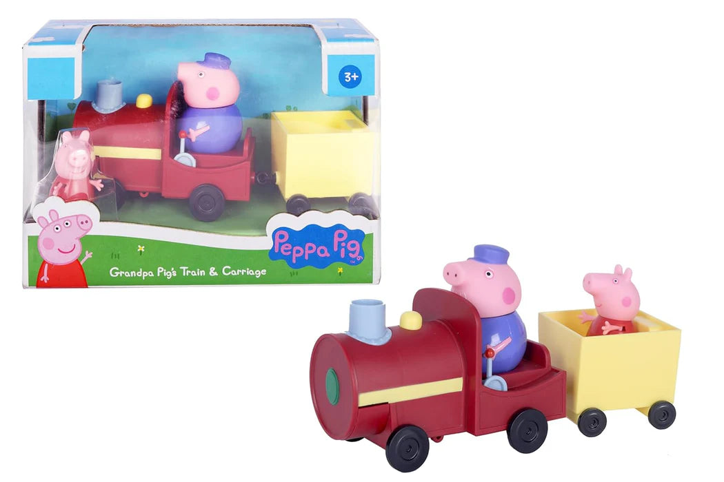 Hasbro Peppa Pig Grandpa's Train and Carriage Playset - Multicolor