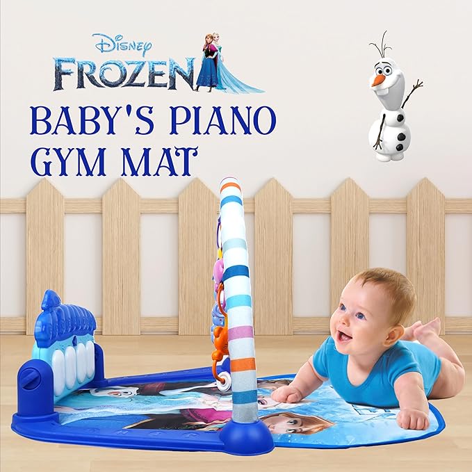 Baby Gym Mat Musical Keyboard Mat Piano Multicolor Frozen Themed baby-gym-mat-musical-keyboard-mat-piano-multicolor-frozen-themed
