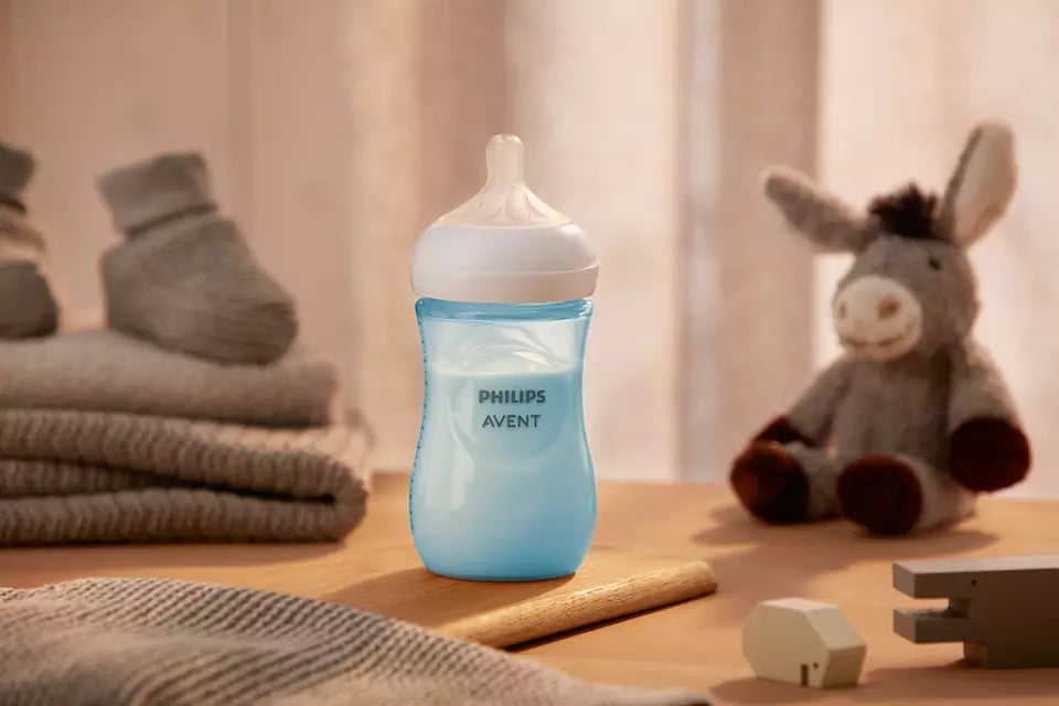 Philips Avent (1 M+) Natural Response 3.0 Blue Feeding Bottle SCY903/21 - 260 ml / 9 oz