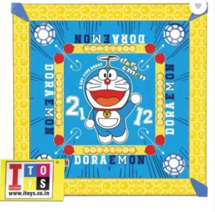 Itoys Doraemon Carrom Board for Kids - Multicolor