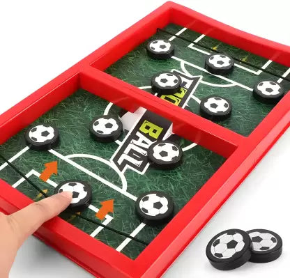 Fast String Puck Game For Kids And Adults - Football Board Indoor Game (Multicolor)
