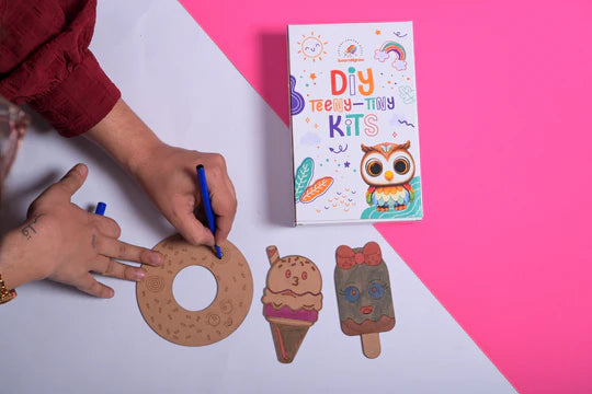 ilearnngrow Teeny Tiny DIY Dessert Craft Kit – Paint & Decorate Sweet Treat Shapes