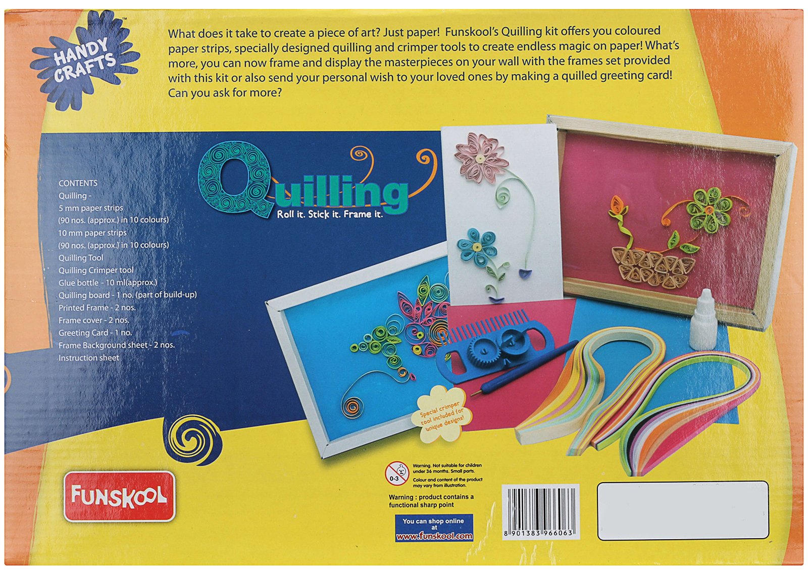 Funskool Quilling Art -Multicolor