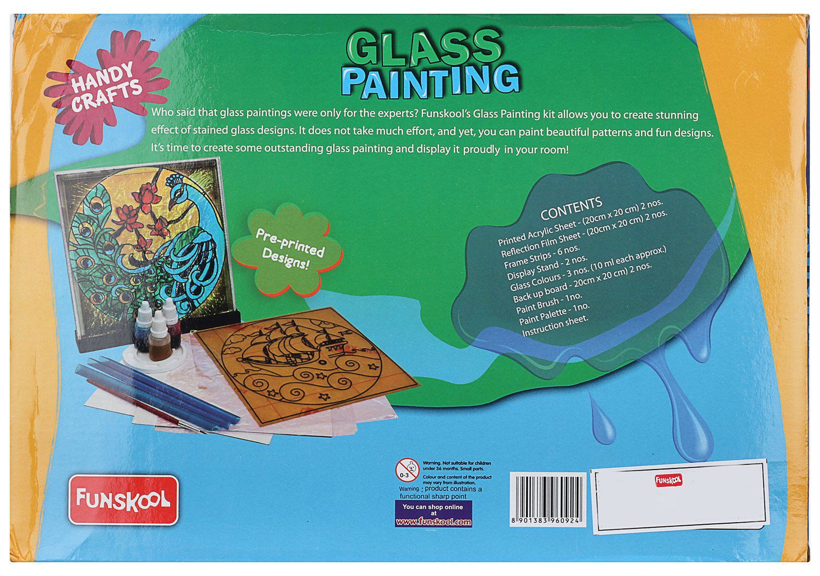 Funskool Glass Painting Kit Kidsinfy.in
