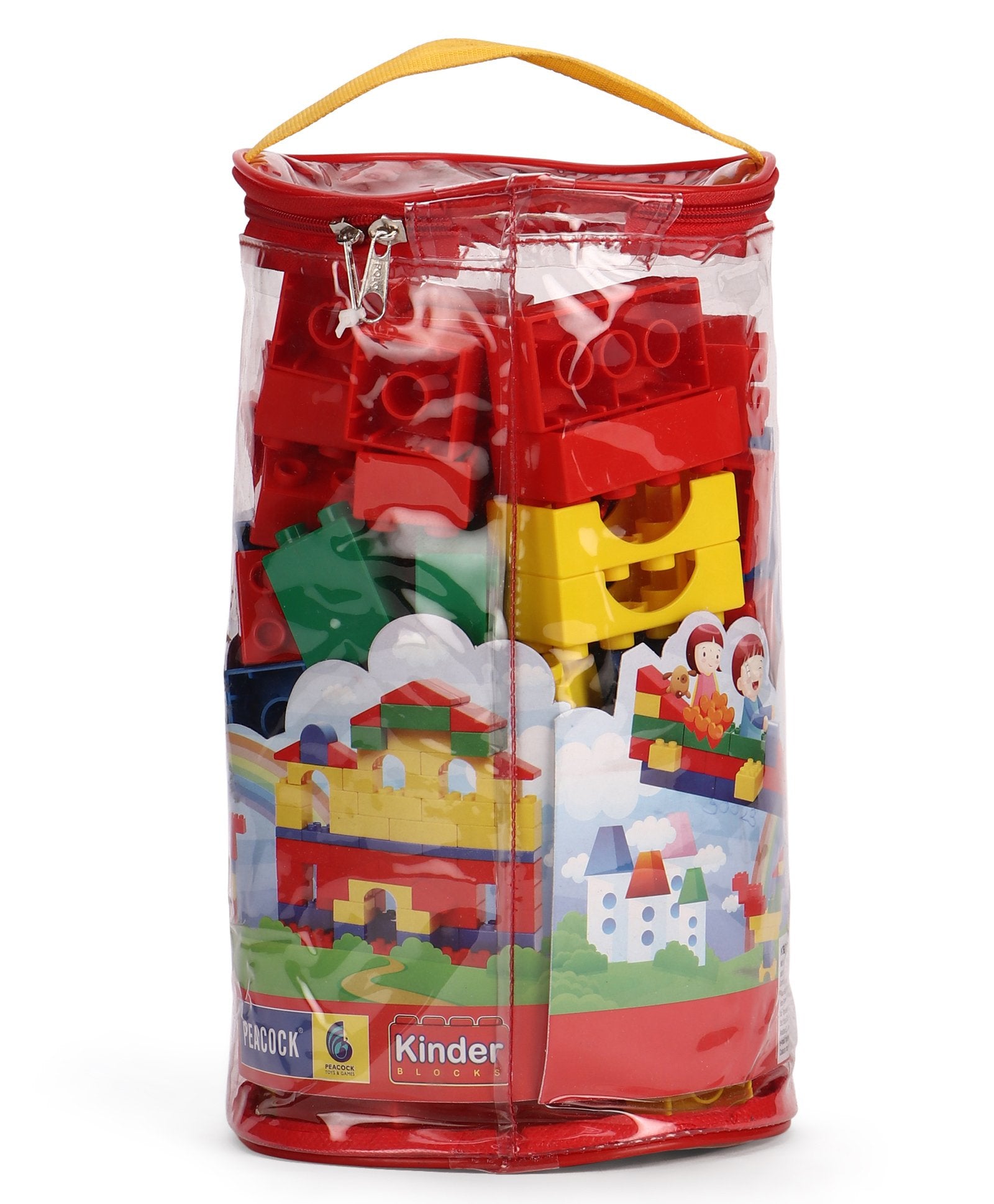 Peacock Kinder Blocks 100 pieces Kidsinfy.in