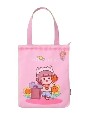 Kawaii-Q Accessories Little Cute Doll Tote Bags – Tuition Bag, Picnic Bag for Girls, Activity Bag, Lunch Bag, Shoulder Bag